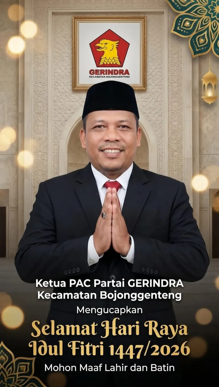 Menjelang Idul Fitri 1447 H, Ketua PAC Gerindra Bojonggenteng Sampaikan Pesan Kemenangan
