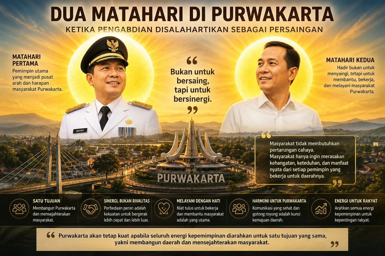 Dua Matahari di Purwakarta: Ketika Pengabdian Disalahartikan Sebagai Persaingan