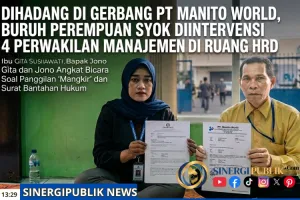 Dihadang di Gerbang PT Manito World, Buruh Perempuan Syok Diintervensi 4 Perwakilan Manajemen di Ruang HRD