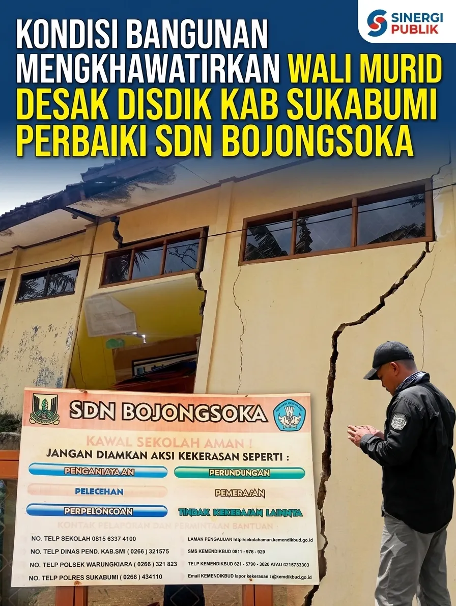 Wali Murid Mohon Dinas Pendidikan Segera Tanggap Kondisi SDN Bojongsoka