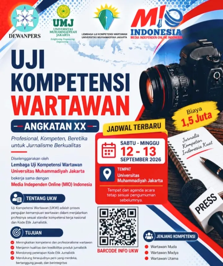 Uji Kompetensi Wartawan Angkatan XX Digelar, Peserta Diuji dari Etika hingga Praktik Jurnalistik