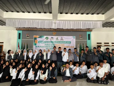Suasana pelaksanaan Konfercab XII PC IPNU Kota Sukabumi di Ponpes Al-Almuslim yang menetapkan Abdan Syaquro sebagai Ketua Terpilih.