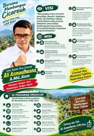 Siap Maju Pilkades Cicareuh, Ali Asmaulhusna Usung Visi Desa Maju, Mandiri, dan Swasembada
