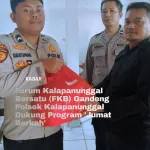Forum Kalapanunggal Bersatu (FKB) Gandeng Polsek Kalapanunggal Dukung Program ‘Jumat Berkah’